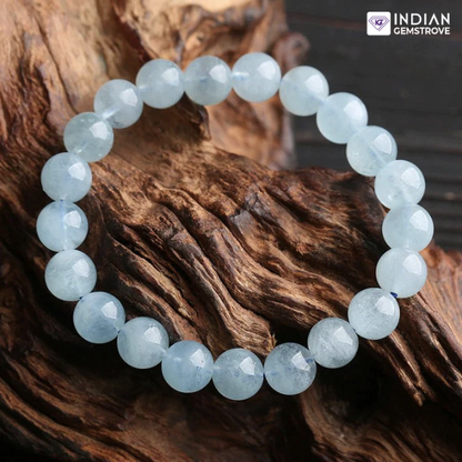 Aquamarine Gemstone Bracelet - For Calmness & Kill Depression