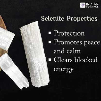 Selenite Gemstone Bracelet - Strengthening Willpower, Enlightenment & Wisdom.