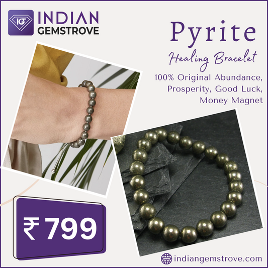 100% Original Certified Pyrite Bracelet Abundance Prosperity Good Luck Money Magnet