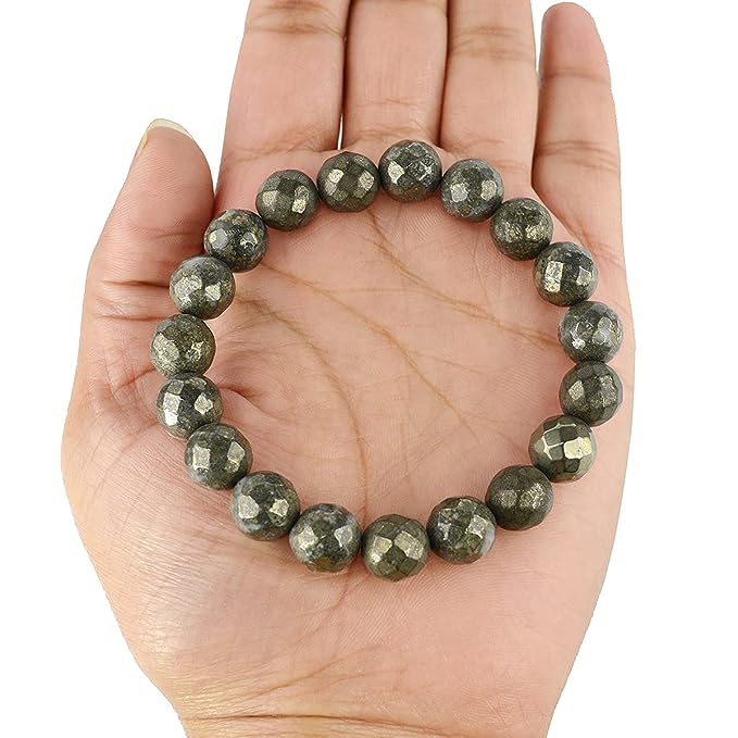 Pyrite Gemstone Healing Crystal Bracelet – Moana Treasures
